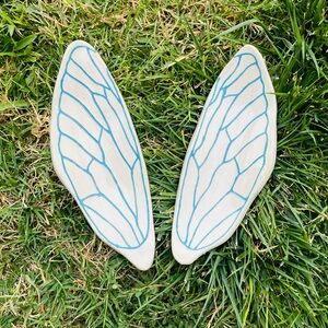 Handmade Ceramic Locust Wing Trinket Trays | Sculpture Decor